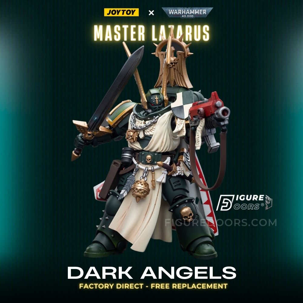 Figure JoyToy Warhammer 40K Dark Angels Master Lazarus - Figure Doors