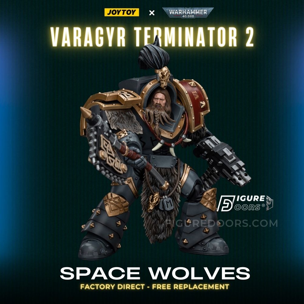 Figure JoyToy Warhammer 40K Space Wolves Varagyr Wolf Guard Squad Varagyr Terminator 2