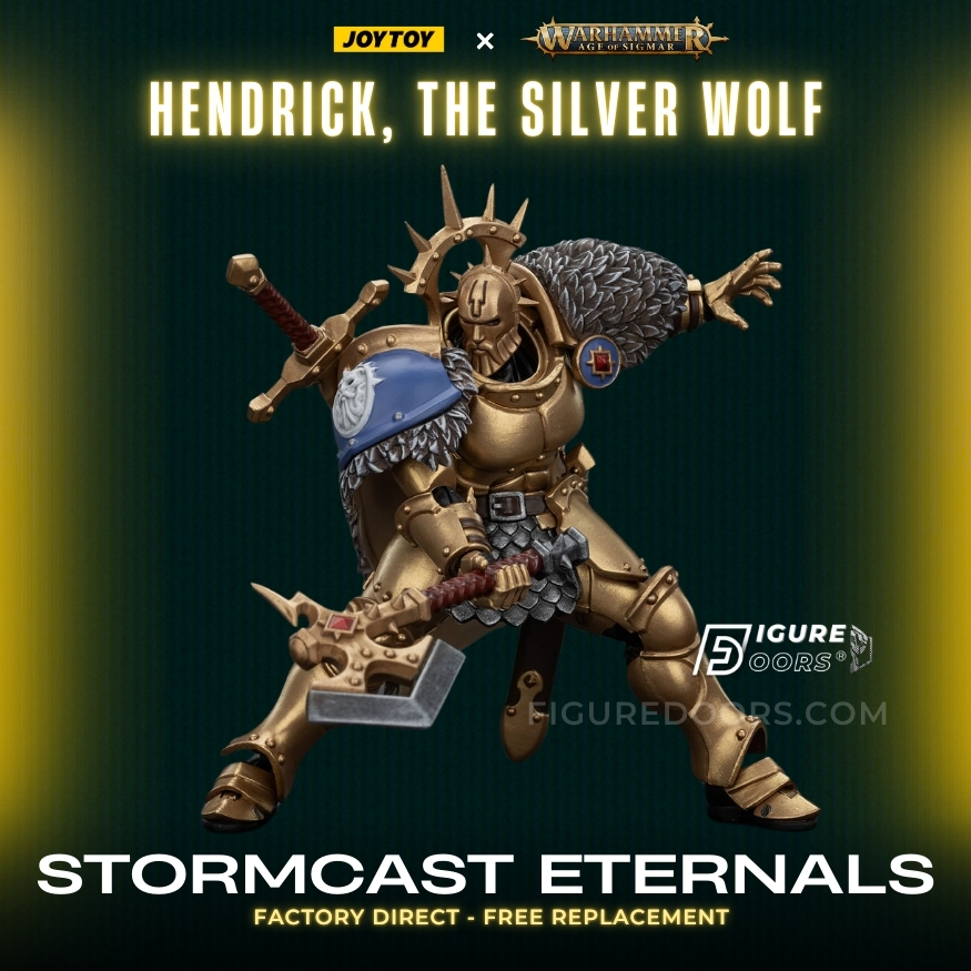 JoyToy Warhammer Age of Sigmar Stormcast Eternals The Blacktalons Hendrick The Silver Wolf